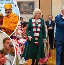रॉयल विजिट: महाराजा चार्ल्स और महारानी कैमिला ने लंदन के निस्डन मंदिर को किया सम्मानित! 13