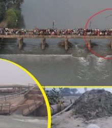 बाल-बाल बचे हज़ारों लोग! छठ पूजा खत्म होते ही यमुना पुल ढहा- बड़ा हादसा टला 9